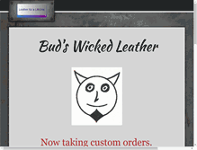 Tablet Screenshot of budswickedleather.com